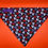 Thumbnail: Grey and Red Hearts - Pet Collar Bandana