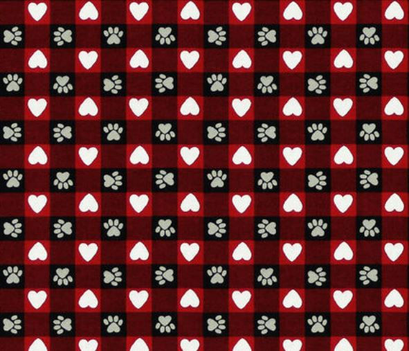 Thumbnail: Paws & Hearts Buffalo Plaid Pet Bandana