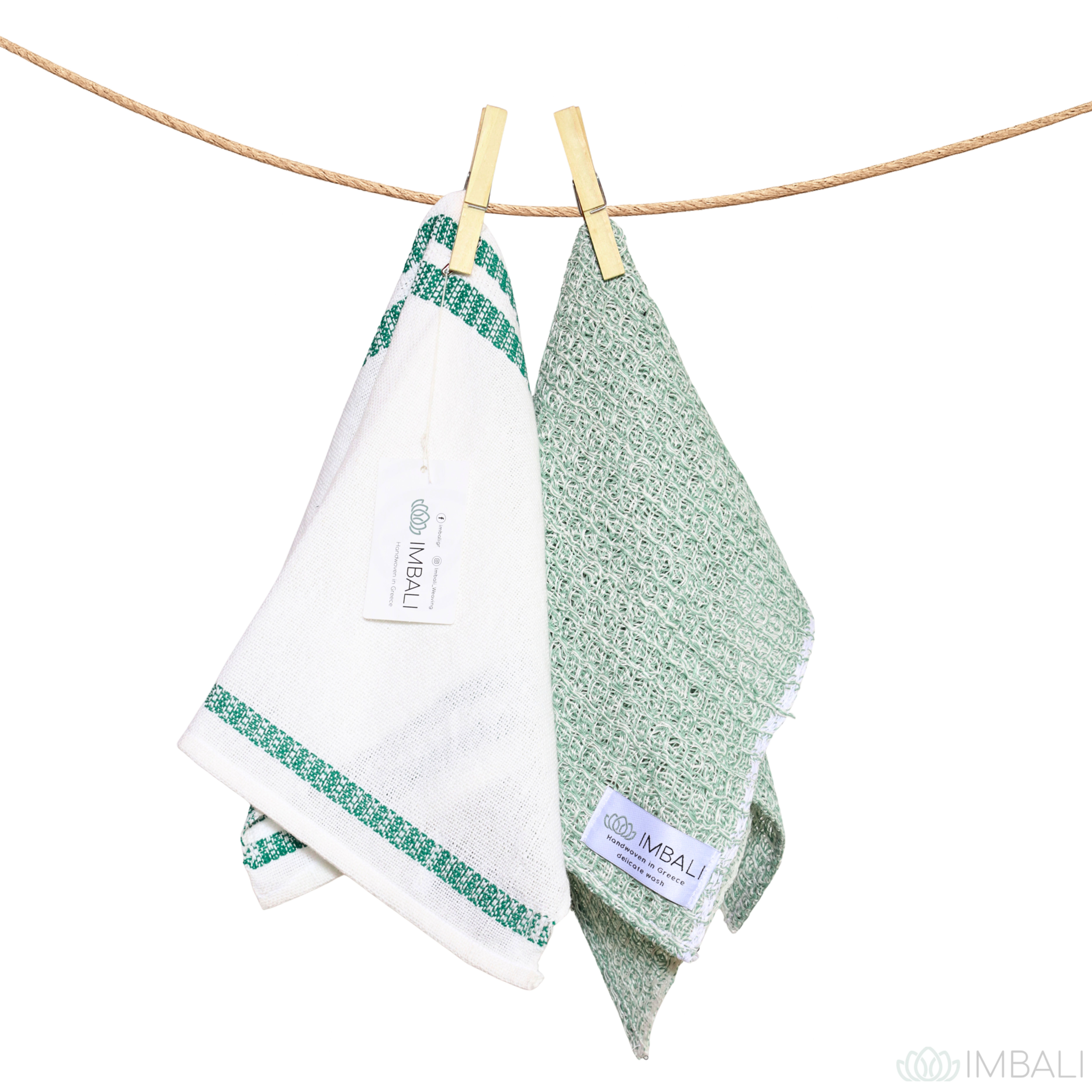 White Meadow Linen Tea Towel