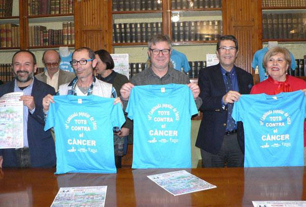 Sueca acollirà l'1 d'abril la X Caminada Popular Solidària contra el Càncer