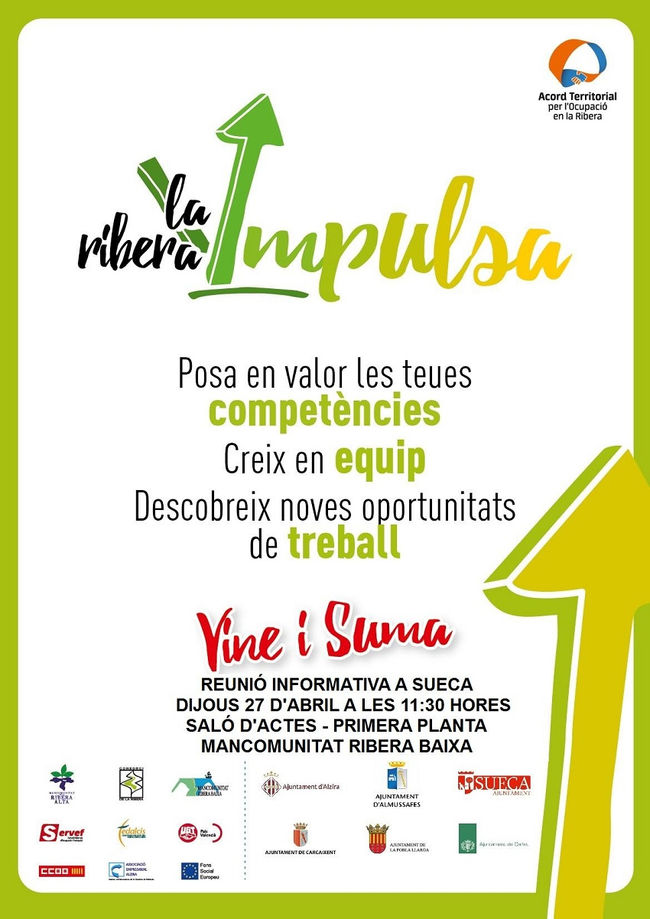 Xarrada informativa sobre el programa Ribera Impulsa