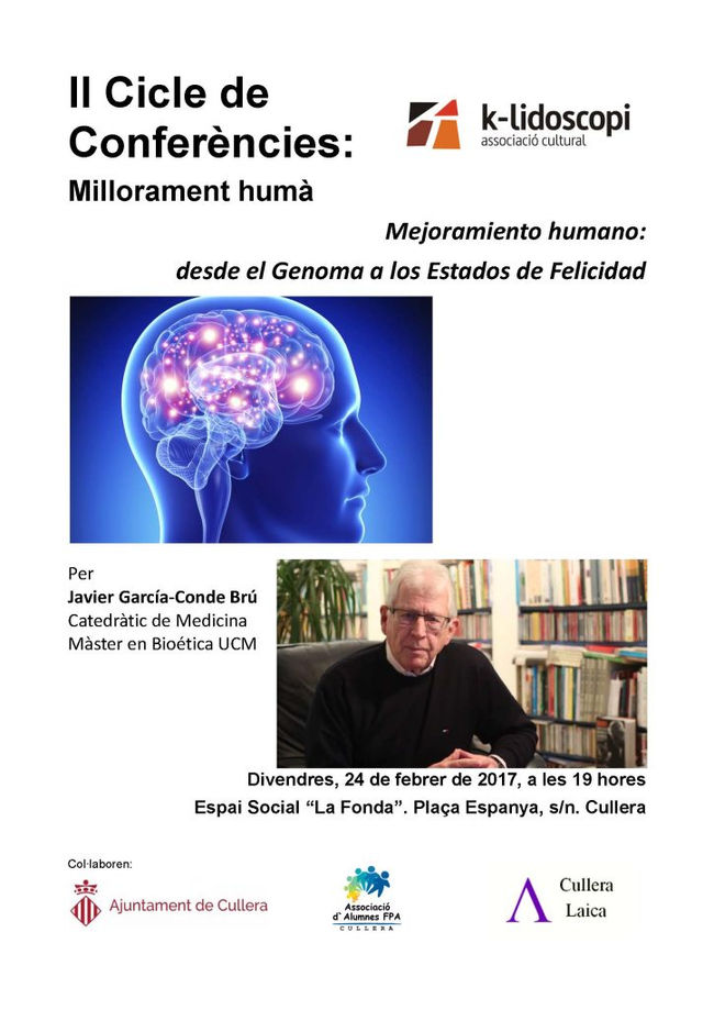 II Cicle de Conferències: Millorament humà (I): Mejoramiento humano: desde el Genoma a los Estados d