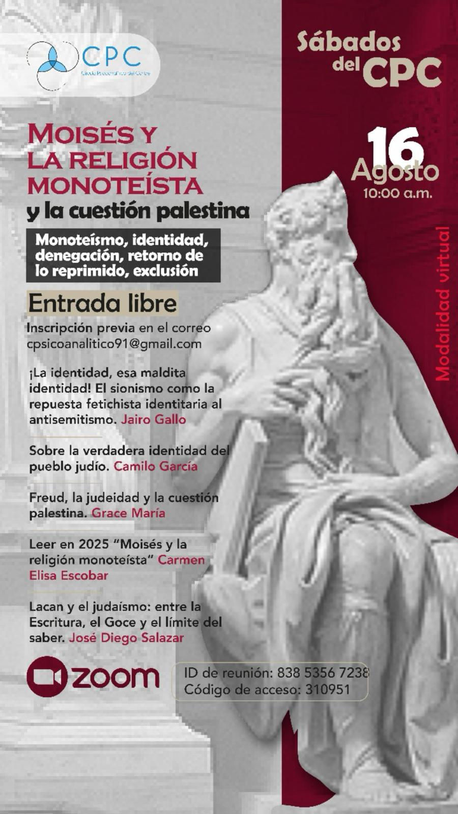 MOISÉS Y LA RELIGIÓN  MONOTEÍSTA y la cuestión palestina