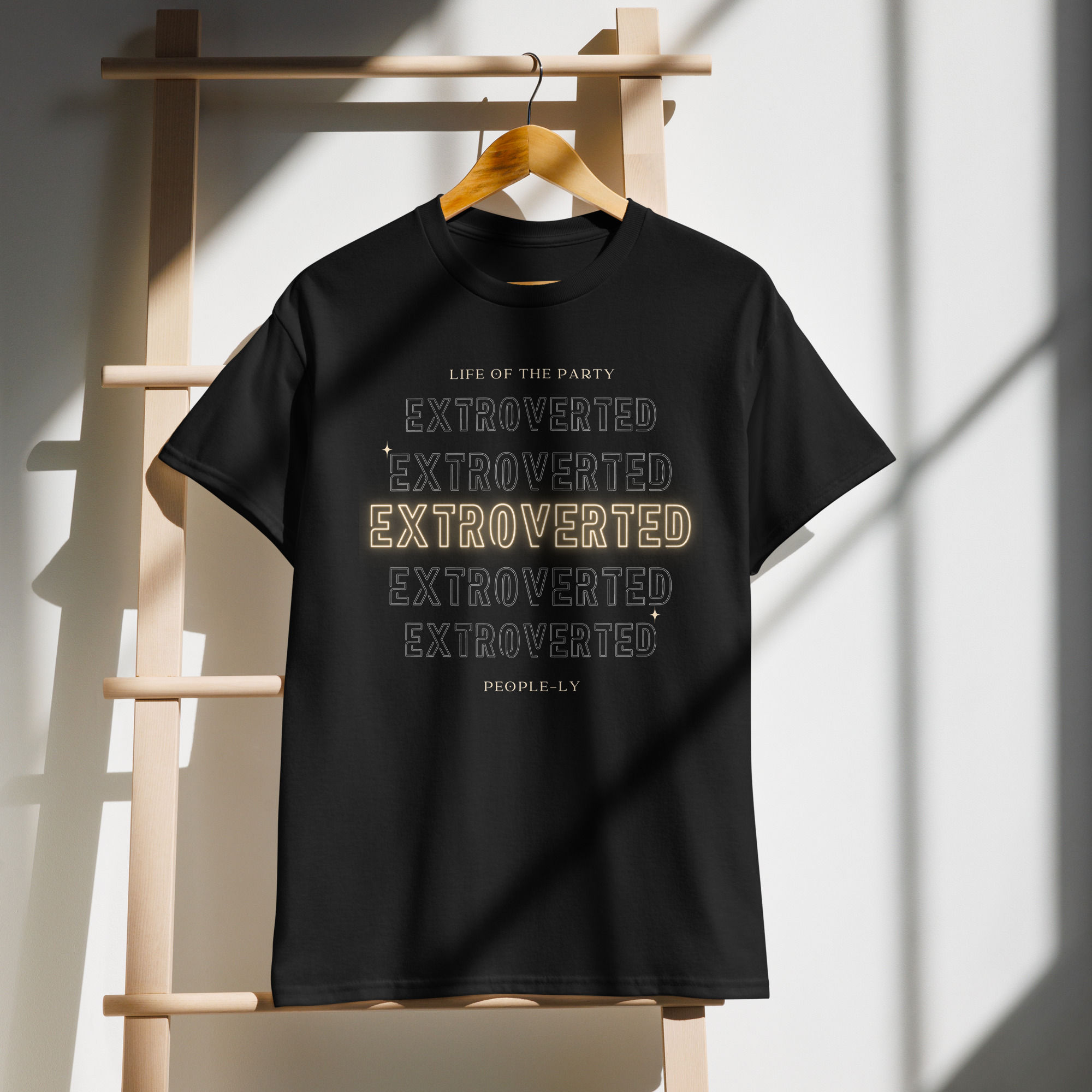 Extroverted Typography Tee - Life of the Party Shirt