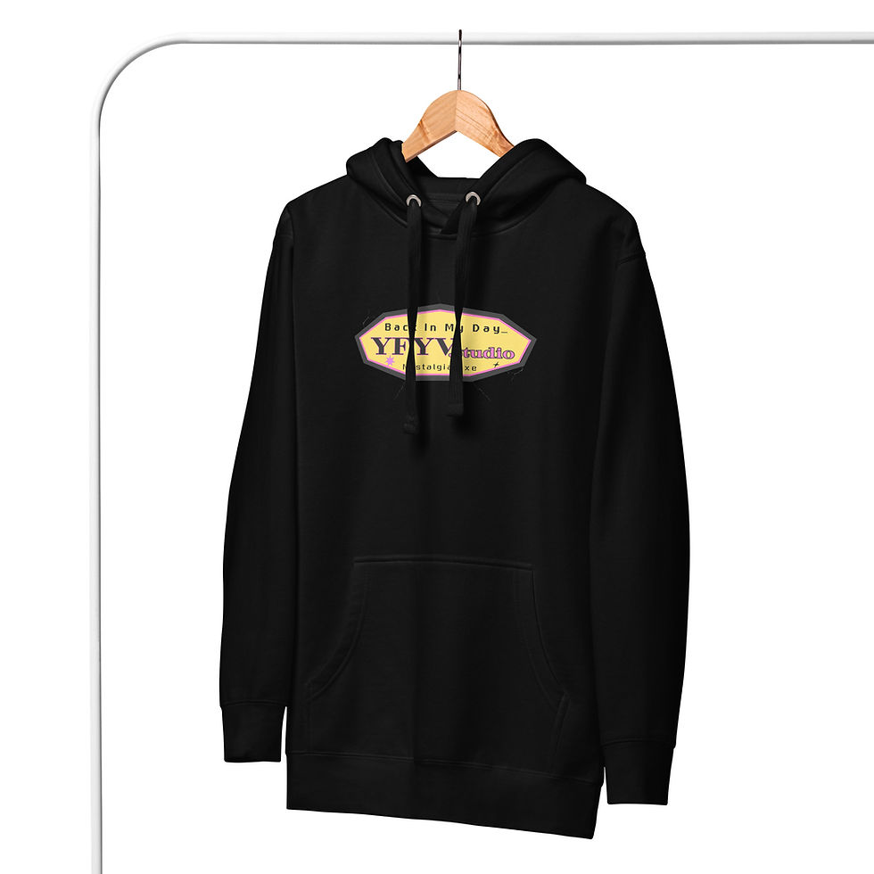 Thumbnail: front of a black hoodie that says Vintage Introvert | From yfyv.studio