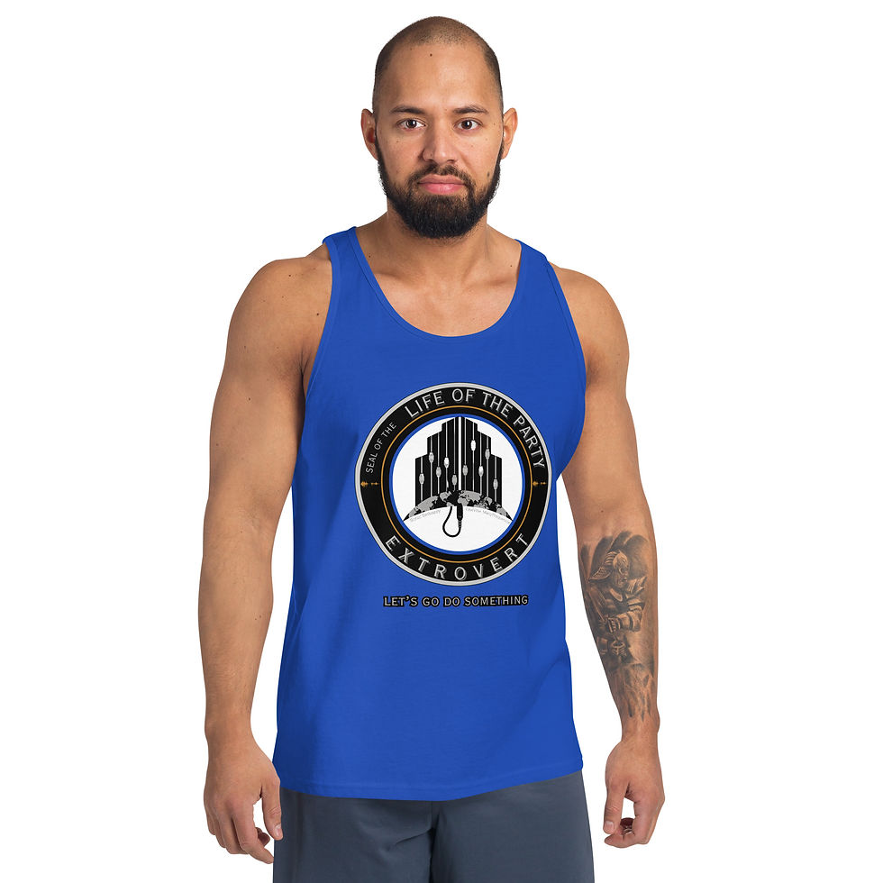 Thumbnail: Extrovert Official Seal Men's Tank Top | Personality Type Apparel