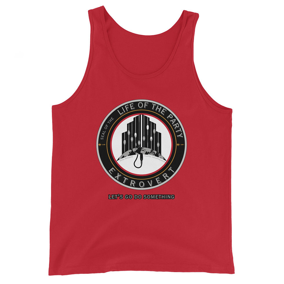 Thumbnail: Extrovert Official Seal Men's Tank Top | Personality Type Apparel