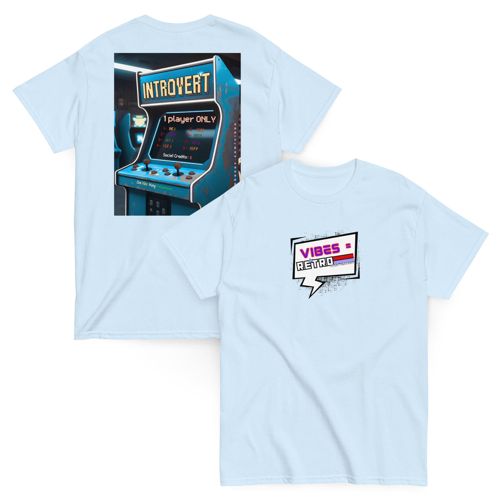Retro Introvert Shirt | 80s Arcade Vibe Unisex tee