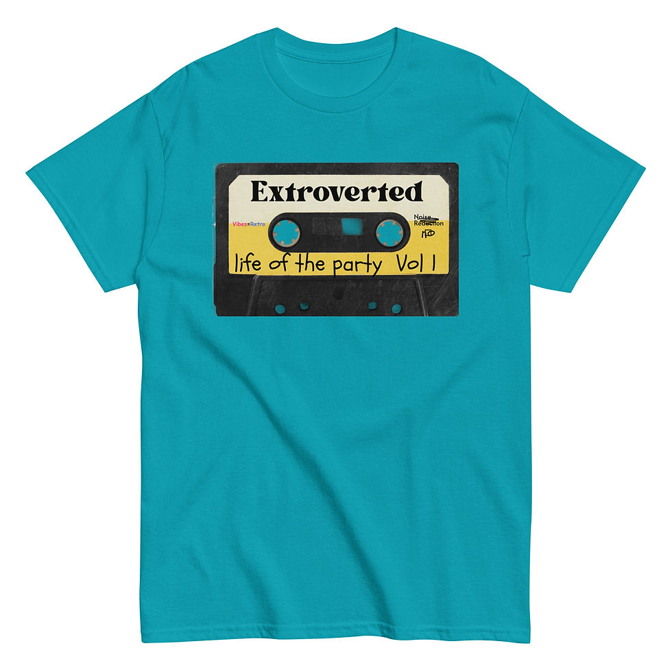 Thumbnail: Extroverted Mixtape Tee - 80s Cassette Personality Apparel