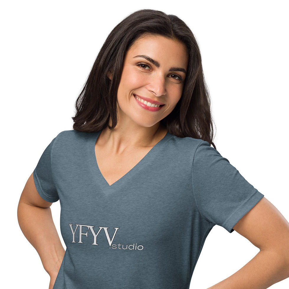 Thumbnail: YFYV.studio V-Neck Tee - Brand Logo T-Shirt
