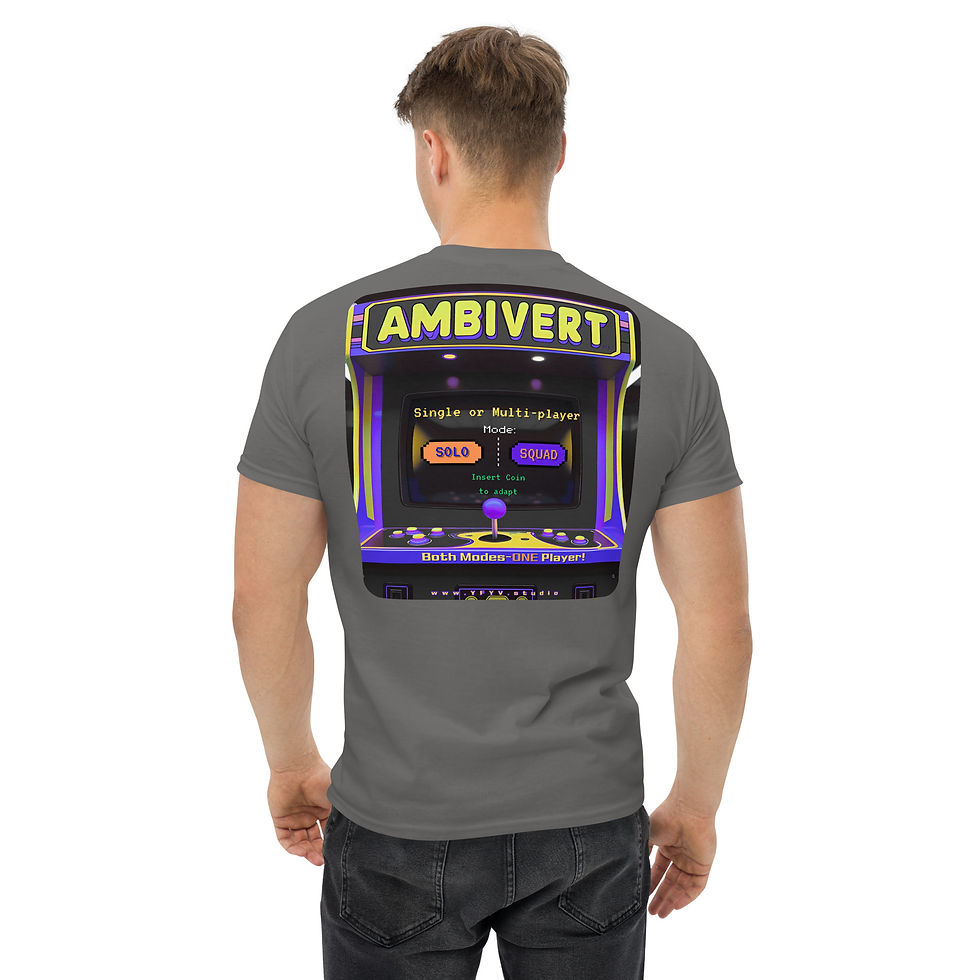 Thumbnail: Ambivert Retro 80s Arcade Vibe tee