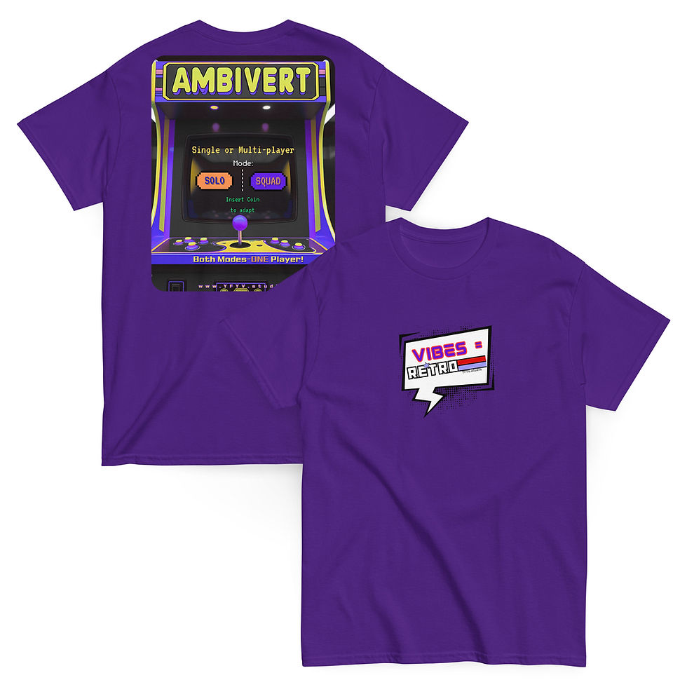 Thumbnail: Ambivert Retro 80s Arcade Vibe tee