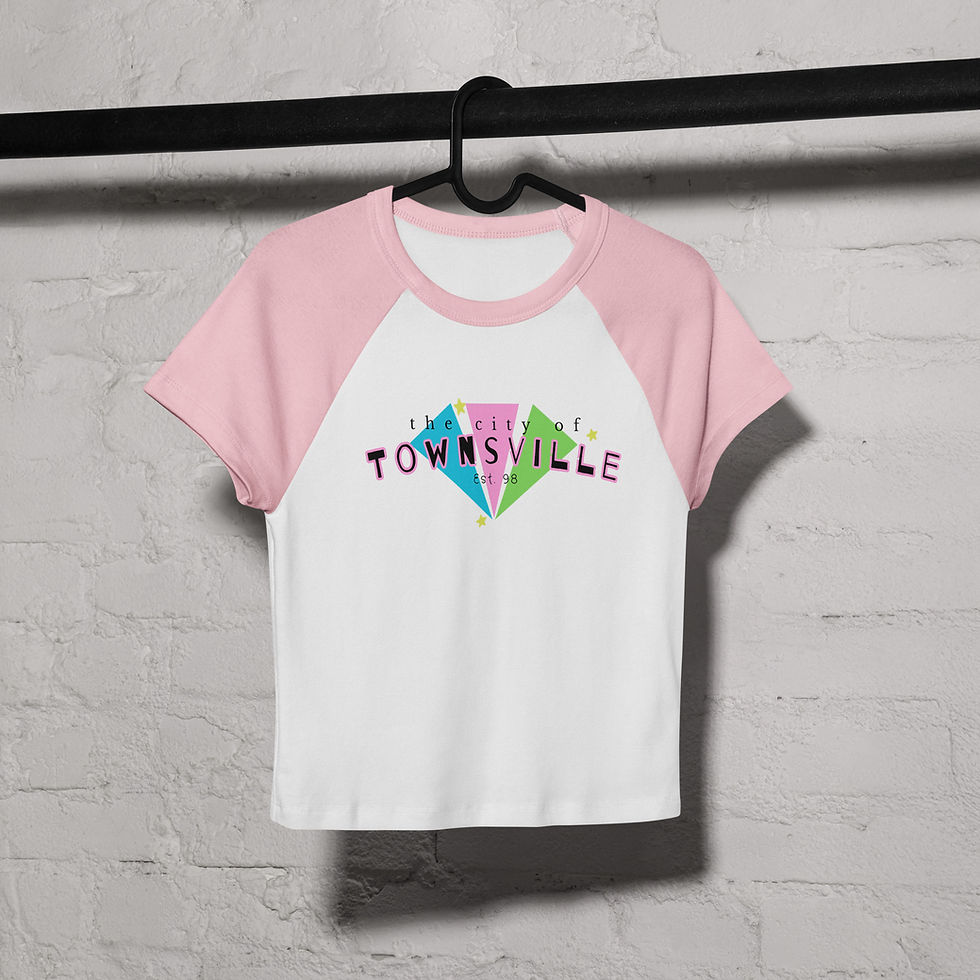 Thumbnail: The City of Townsville Women's Raglan Baby Tee