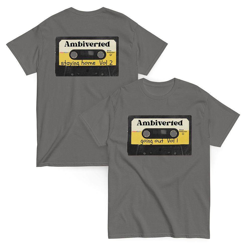 Thumbnail: Ambiverted Mixtape Tee - 80s Cassette Personality Apparel