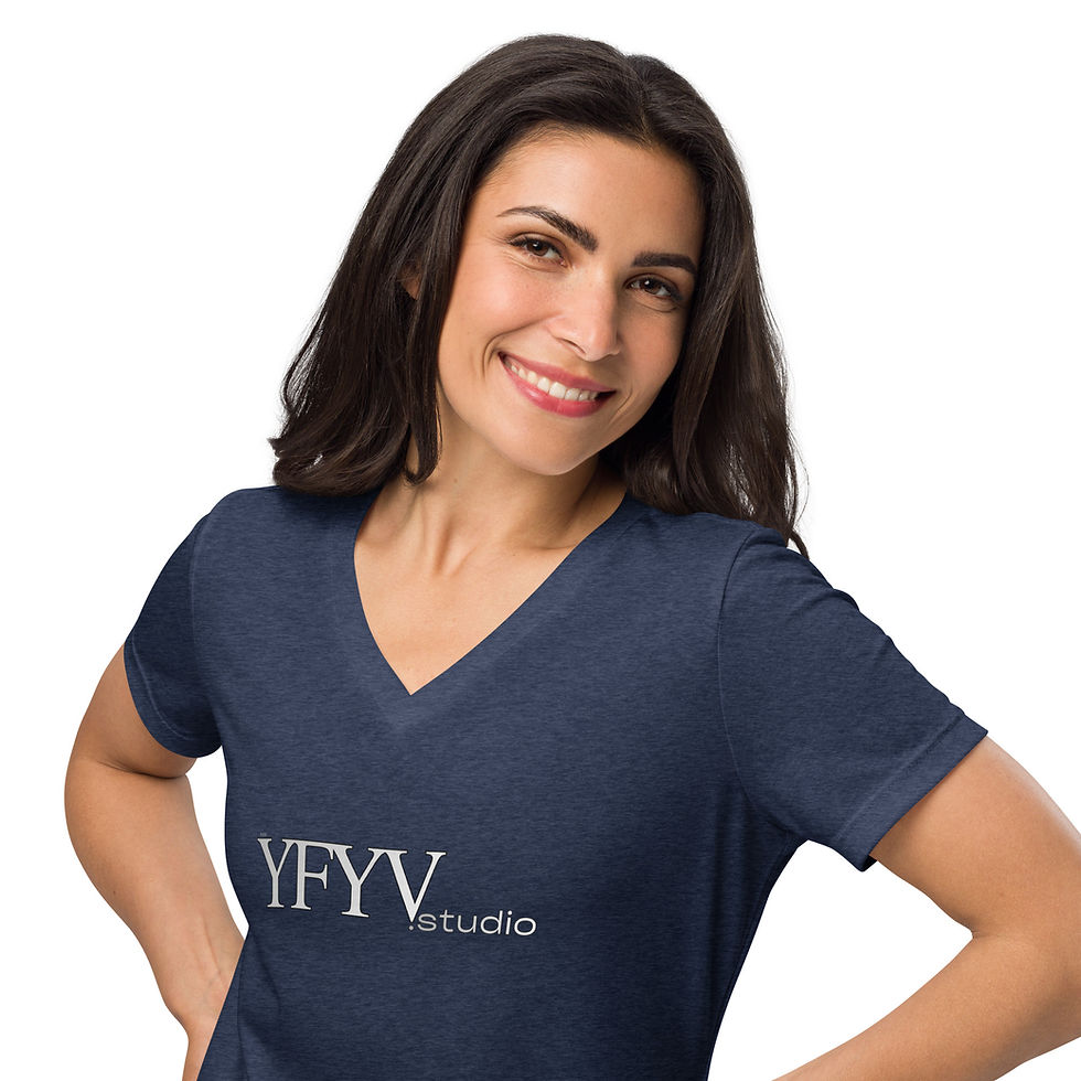 Thumbnail: YFYV.studio V-Neck Tee - Brand Logo T-Shirt