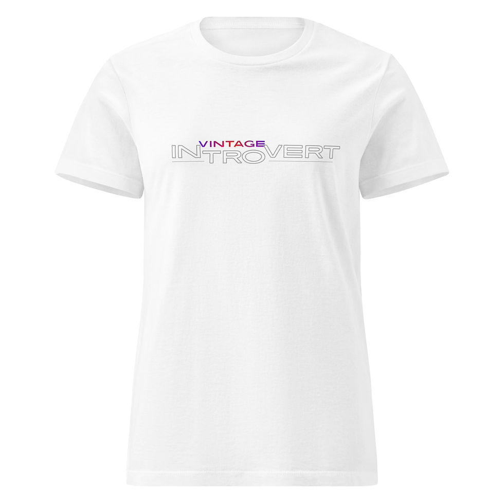 Thumbnail: Vintage Introvert Women's soft tee