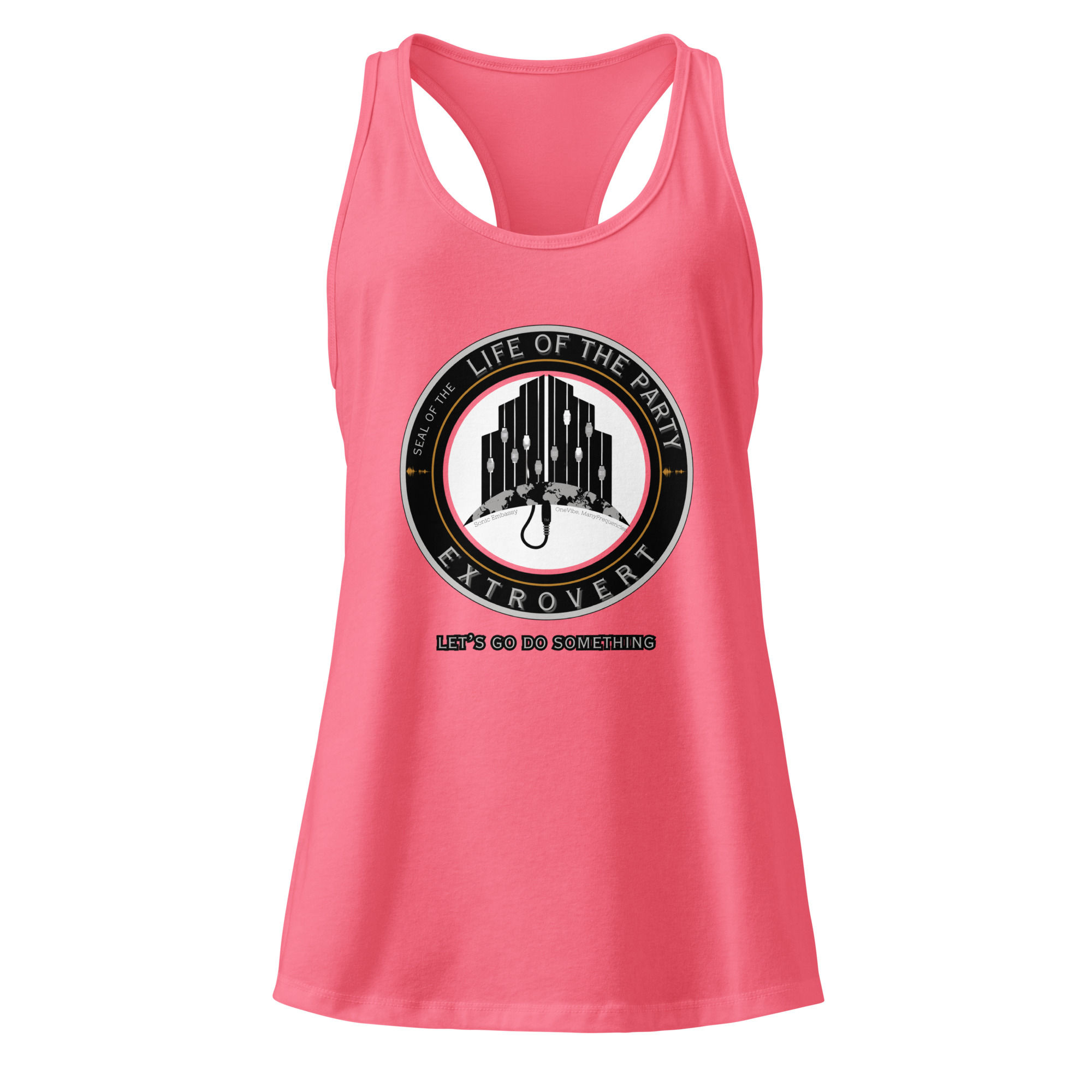 Extrovert Official Seal Women’s racerback tank top | Personality Type Apparel