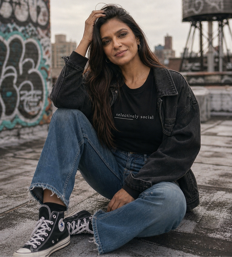 Thumbnail: Selectively Social | Introvert classic tee