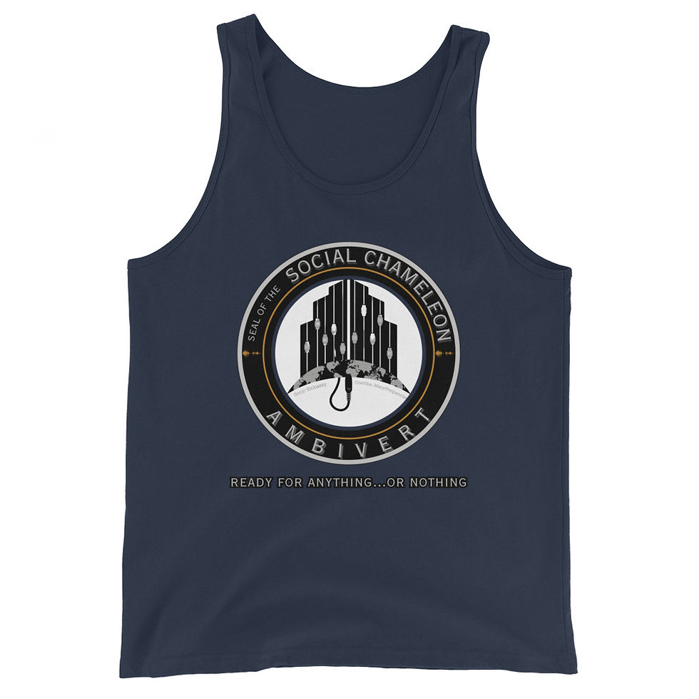 Thumbnail: Ambivert Official Seal Men's Tank Top | Personality Type Apparel