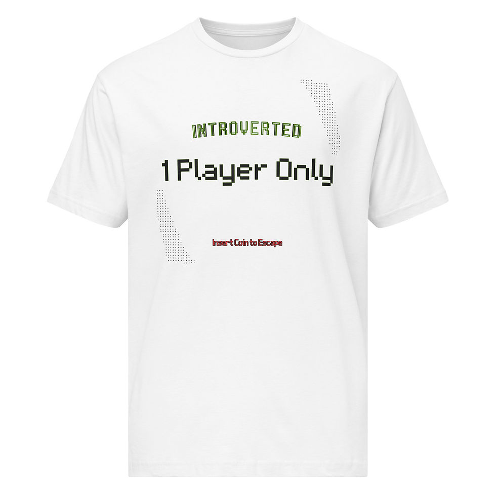 Thumbnail: Introverted – 1 Player Only | Retro Gamer Personality Shirt