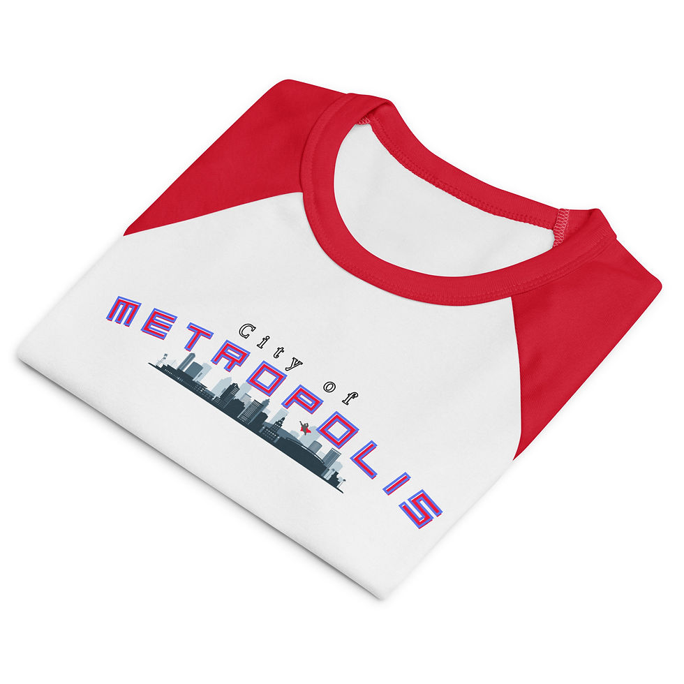 Thumbnail: City of Metropolis Women's Raglan Baby Tee