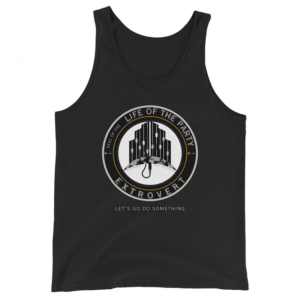 Thumbnail: Extrovert Official Seal Men's Tank Top | Personality Type Apparel