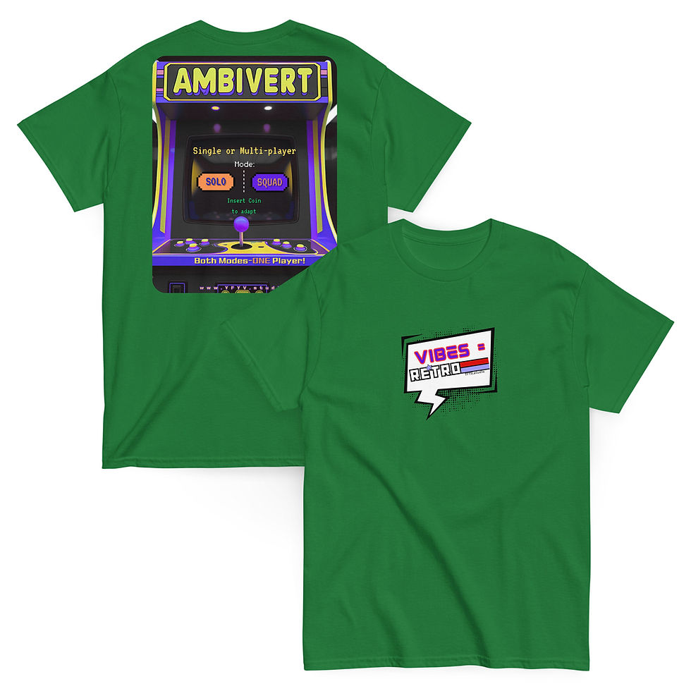 Thumbnail: Ambivert Retro 80s Arcade Vibe tee