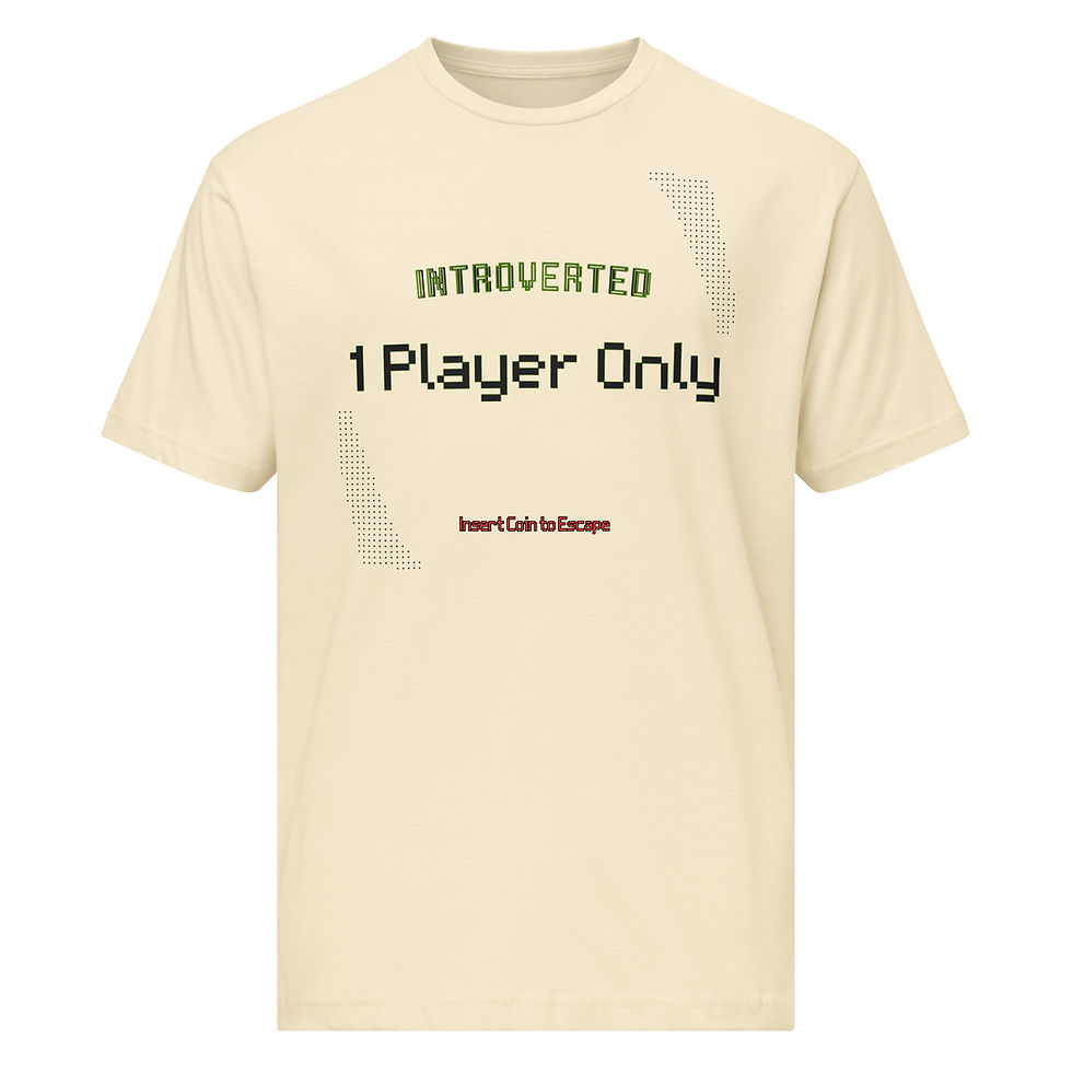 Thumbnail: Introverted – 1 Player Only | Retro Gamer Personality Shirt