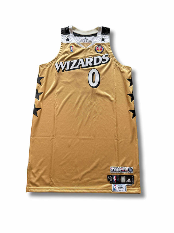 Gilbert Arenas 2008-2009 Wizards Alternate Away Game-Issued Jersey Ted Jersey world auction consulting front NBA 球衣收藏 球員實戰等級備用款 拍賣 顧問