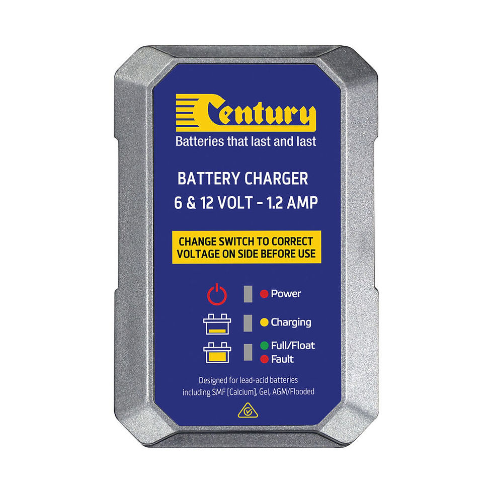 Thumbnail: CC6121.2 CENTURY 6/12V 1.2 AMP BATTERY CHARGER