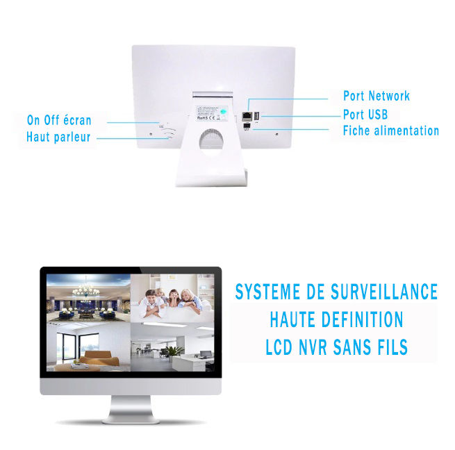 Miniature : kit de surveillance Vidéo HD - 4 Caméras
