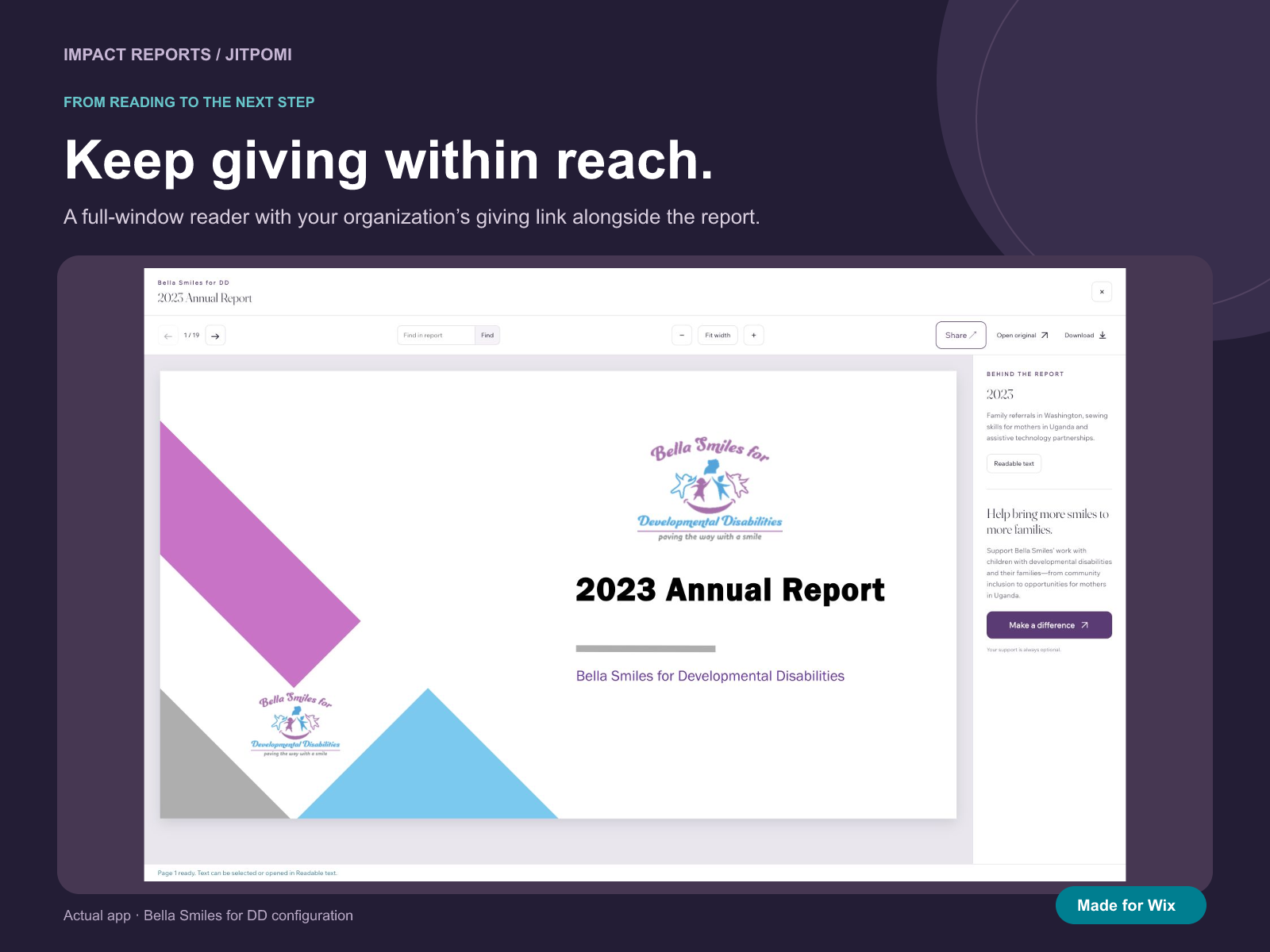 Impact Reports screenshot 2
