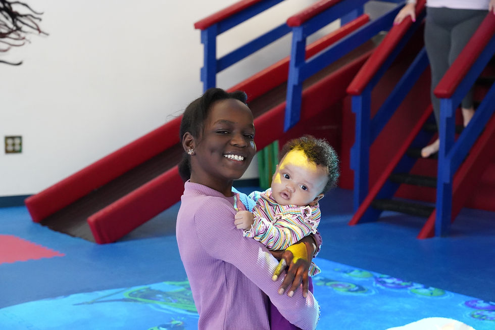 girl carry baby