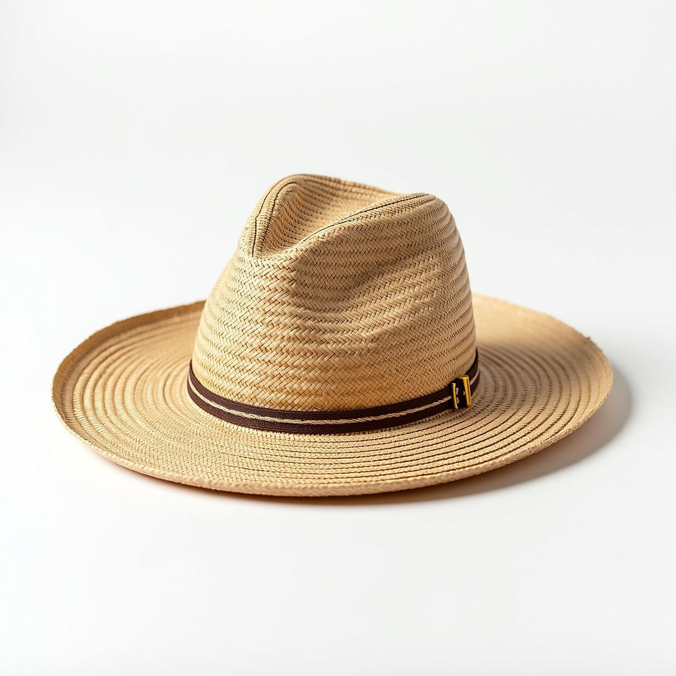 Woven Straw Fedora