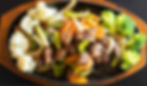 Sizzling beef cube with garlic & pepper
