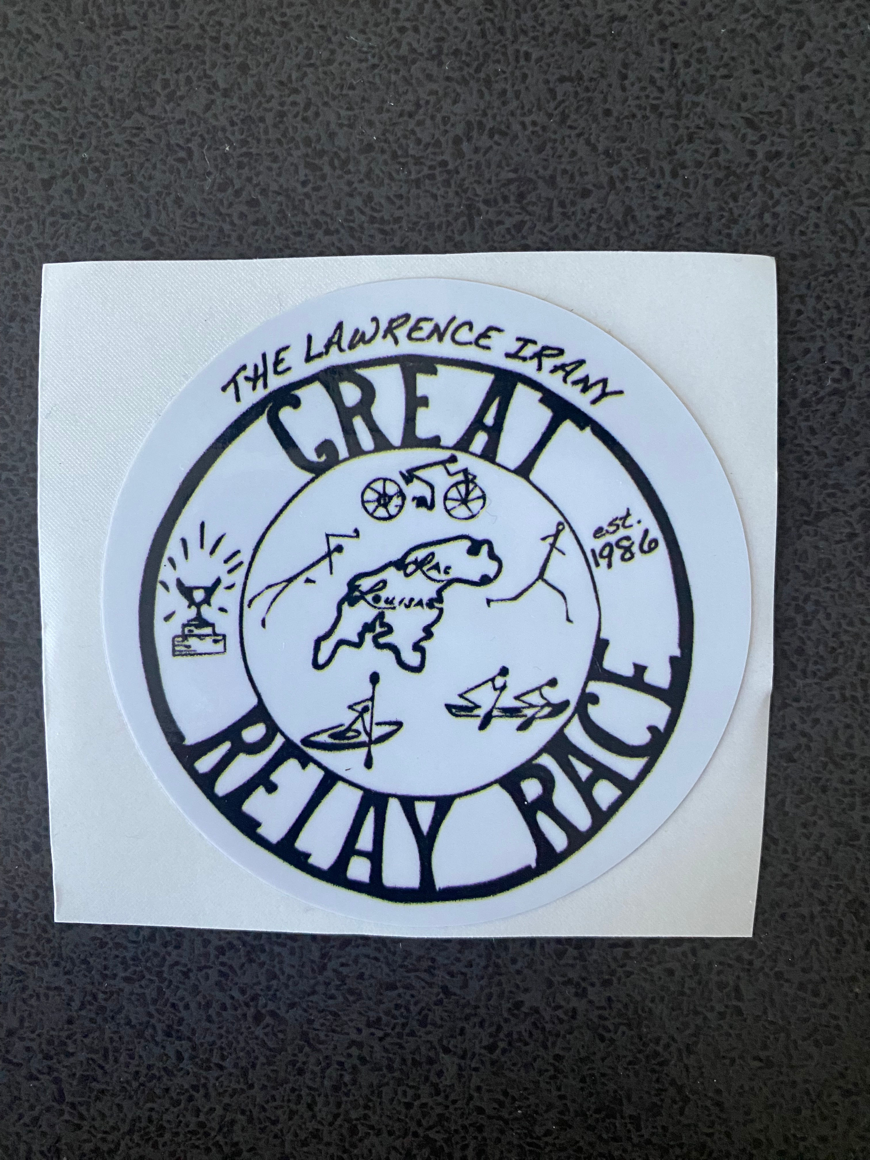 GRR waterproof vinyl sticker