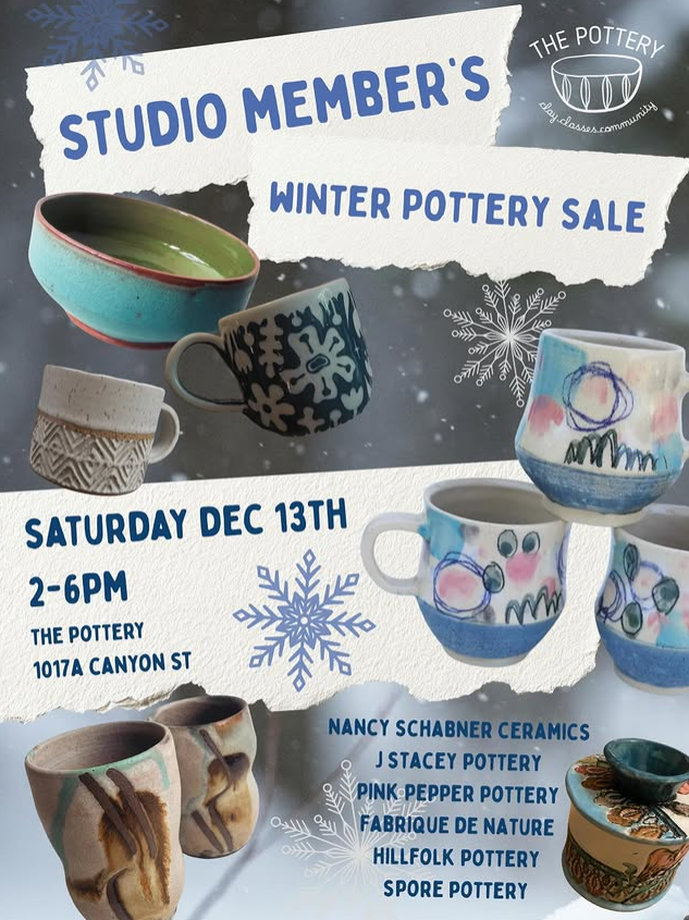 Studio Members Winter Pottery Sale
