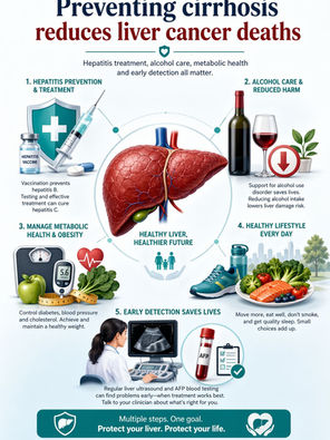 Preventing cirrhosis is key to reducing liver cancer deaths