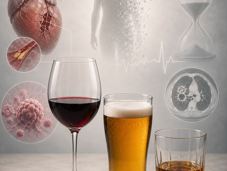 New research links even low alcohol consumption to cancer, heart disease, and premature death