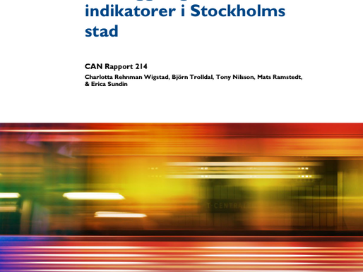 New report on alcohol and other drugs in Stockholm