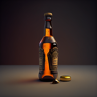 alcohol, beer bottle