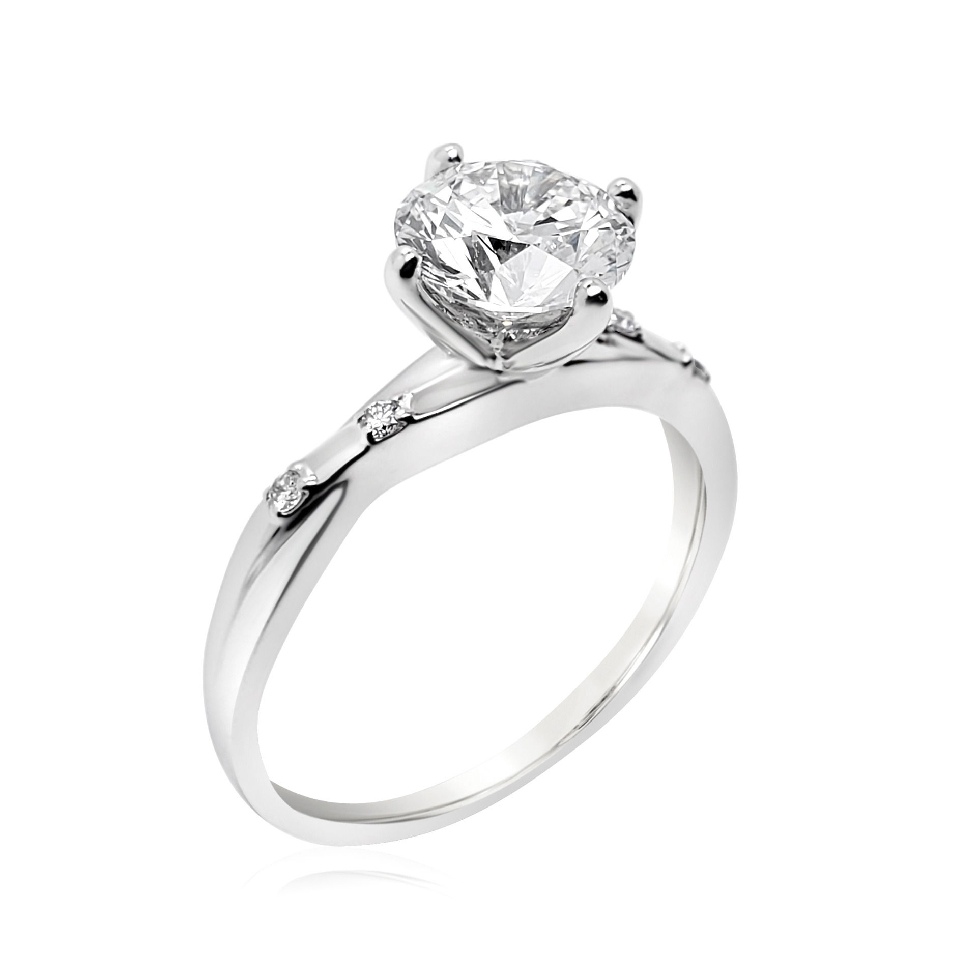 Diamond 18K ring setting