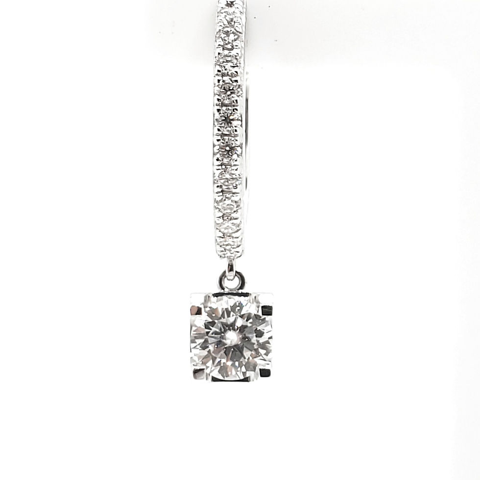 縮圖：環吊時尚伴鑽耳環托