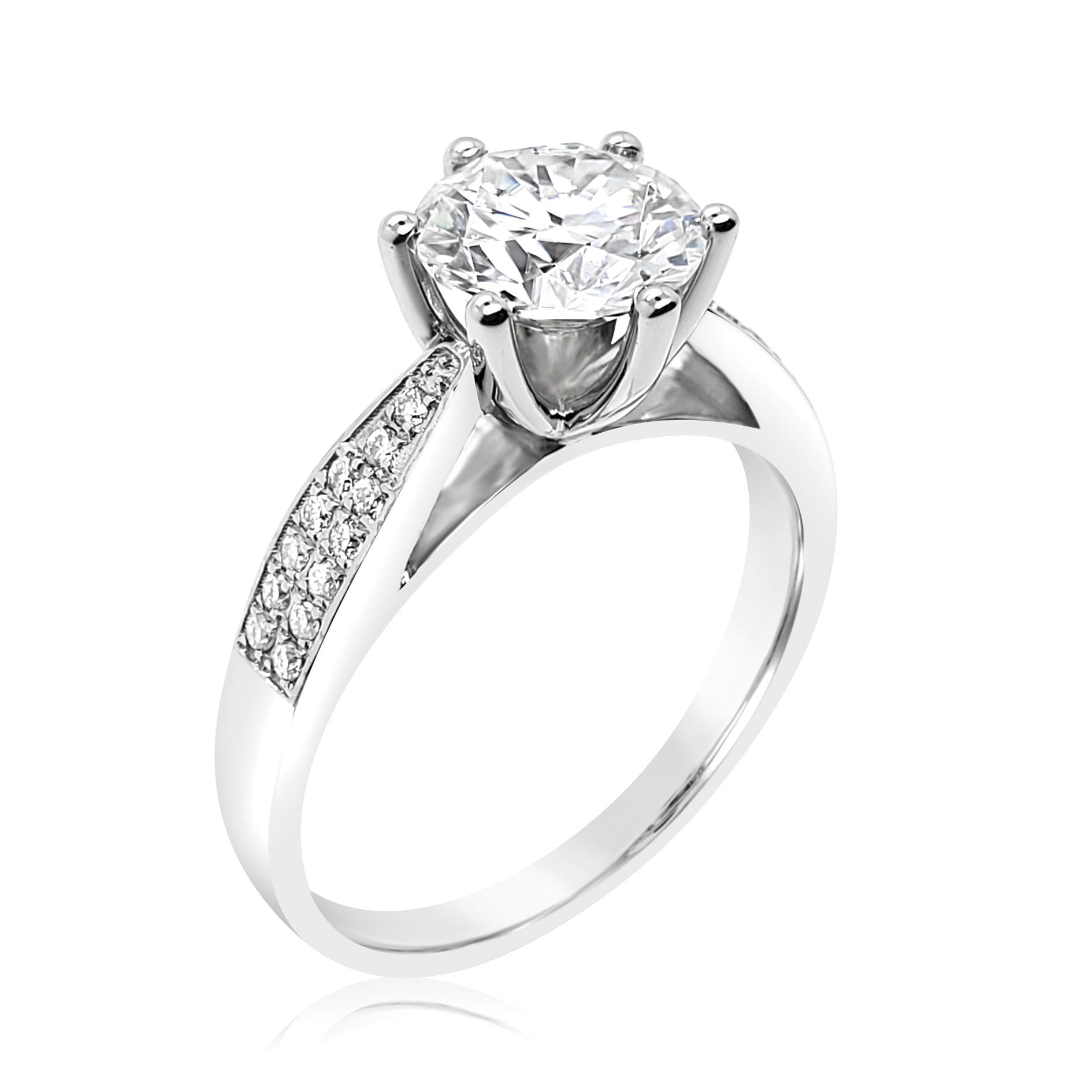 輕奢大氣18K戒指伴鑽托