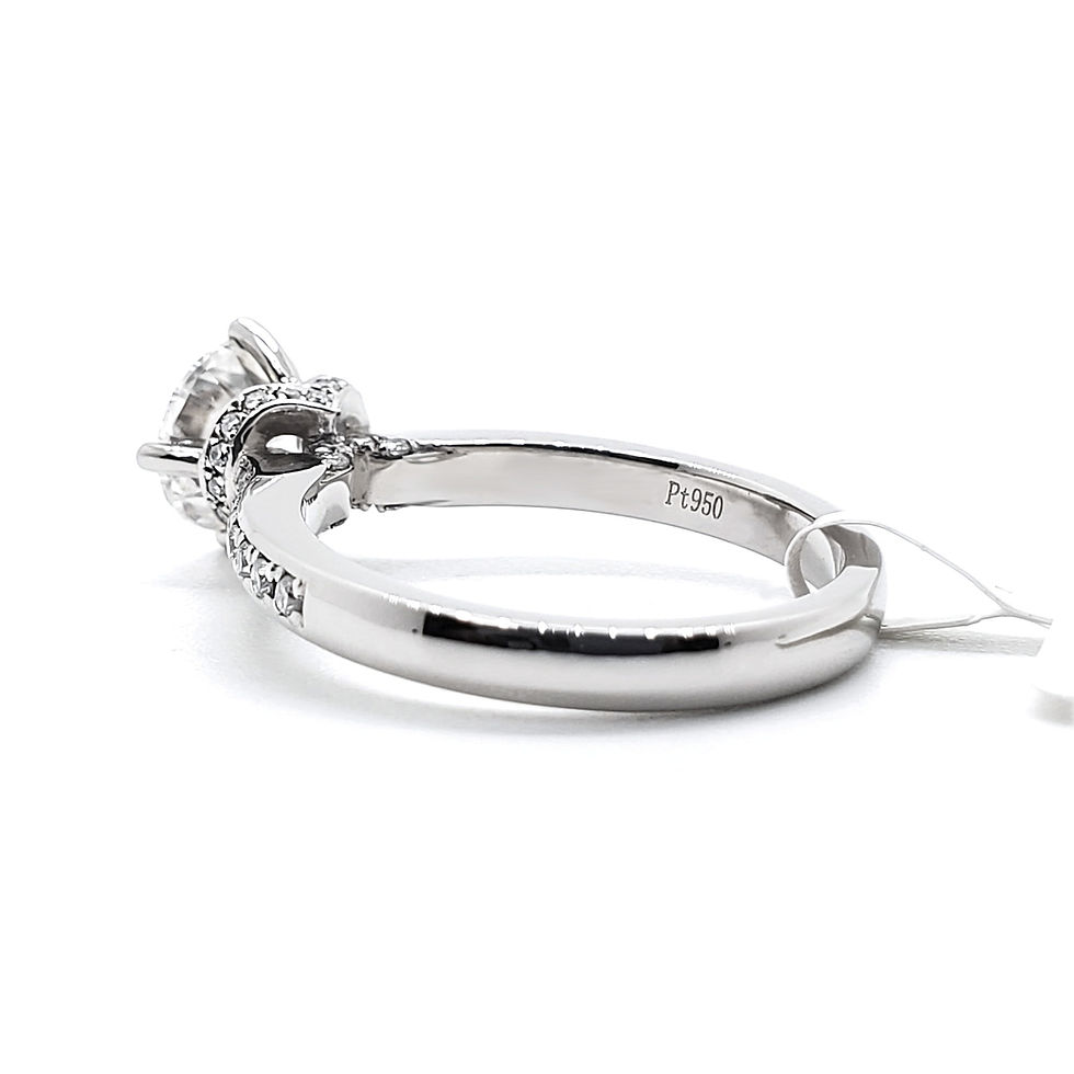 Thumbnail: Four-Prong Round-Cut Lab-Grown Diamond Ring | Diamond Galaxy