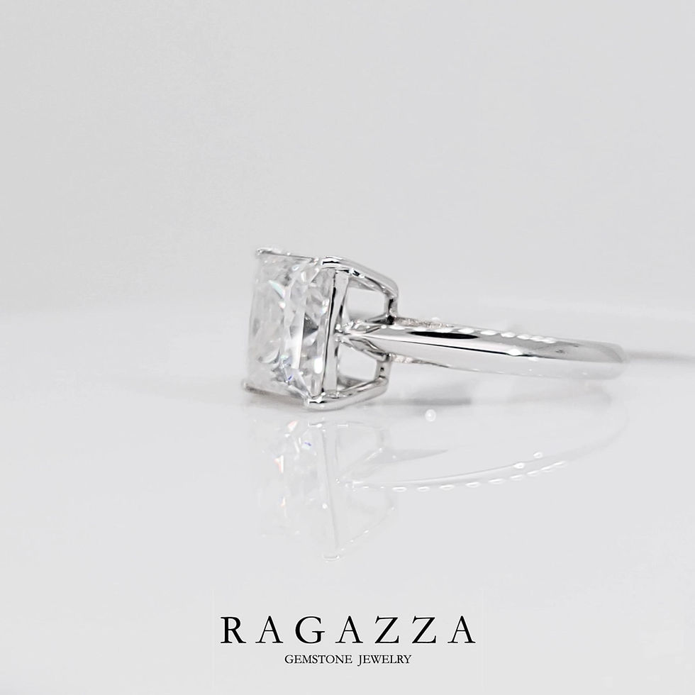 縮圖：公主方18K戒指托