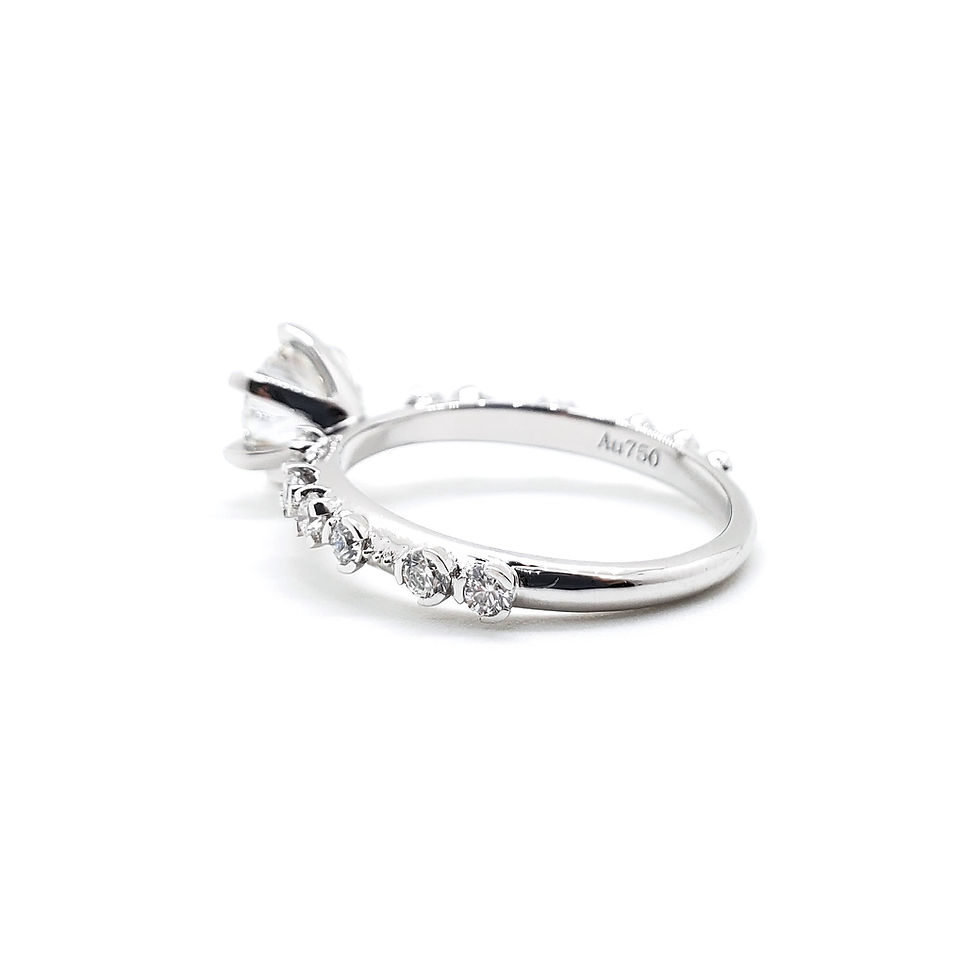 Thumbnail: Six-Prong Round-Cut Lab-Grown Diamond Ring | Diamond Galaxy