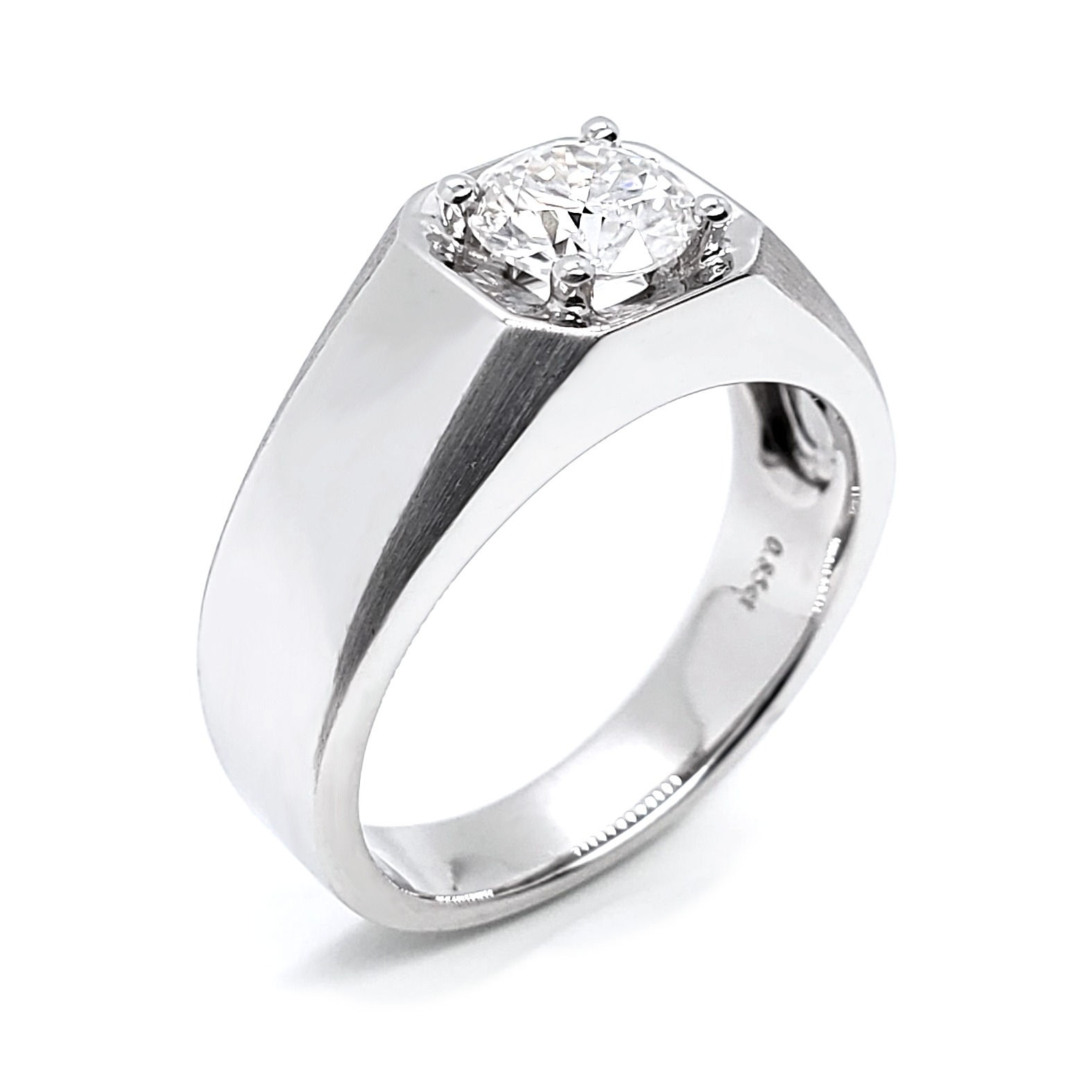 輕奢磨砂男款鑽石戒指托