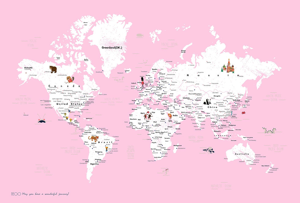 Neoo Shopper, World Map, Wall Art, custom made, umap, wallpaper, wall décor, 裝潢, 壁紙, 壁貼, 世界地圖, 台灣地圖,