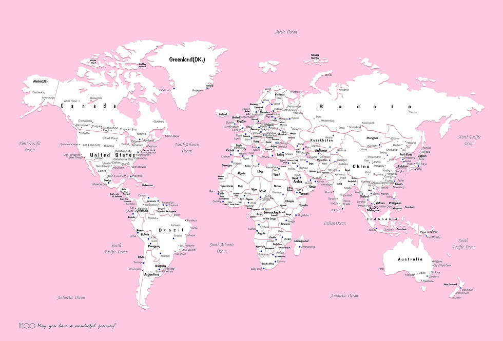 Neoo Shopper, World Map, Wall Art, custom made, umap, wallpaper, wall décor, 裝潢, 壁紙, 壁貼, 世界地圖, 台灣地圖,